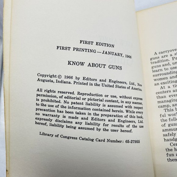 Know About Guns By Robert Hertzberg First Print Skillfact Vintage 1966 Book - Picture 5 of 12